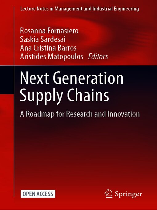 Title details for Next Generation Supply Chains by Rosanna Fornasiero - Available